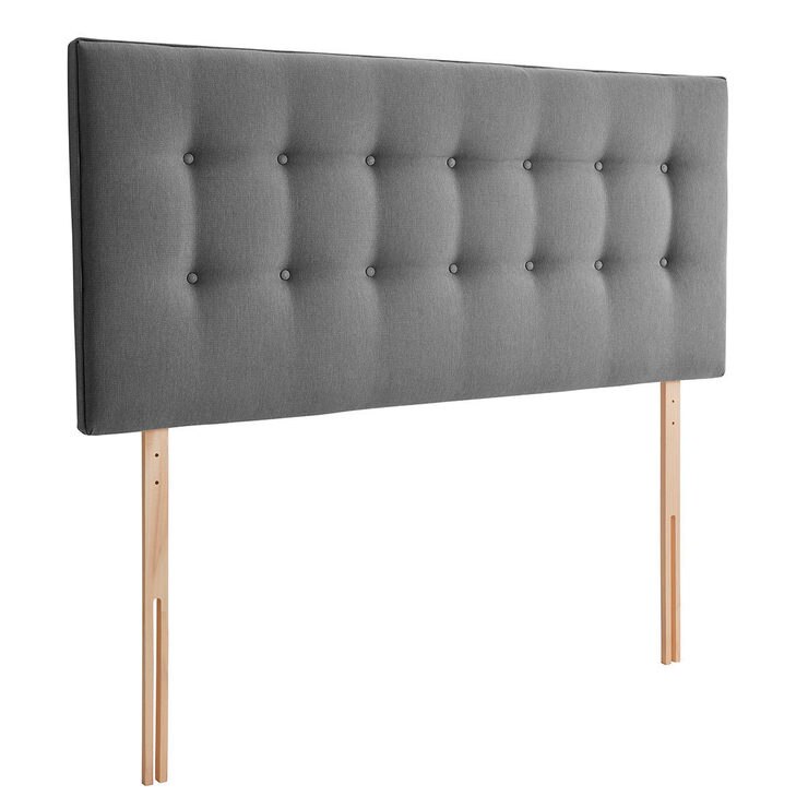 Silentnight Goya Grey Fabric Headboard, Double Costco UK