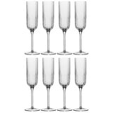 Luigi Bormioli Bach Flute Glasses, 210ml, 8 Pack