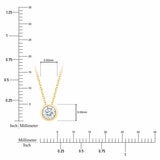 0.30ctw Round Brilliant Cut Diamond Solitaire Pendant, 14ct Yellow Gold 0.30ctw Round Brilliant Cut Diamond Solitaire Pendant, 14ct Yellow Gold