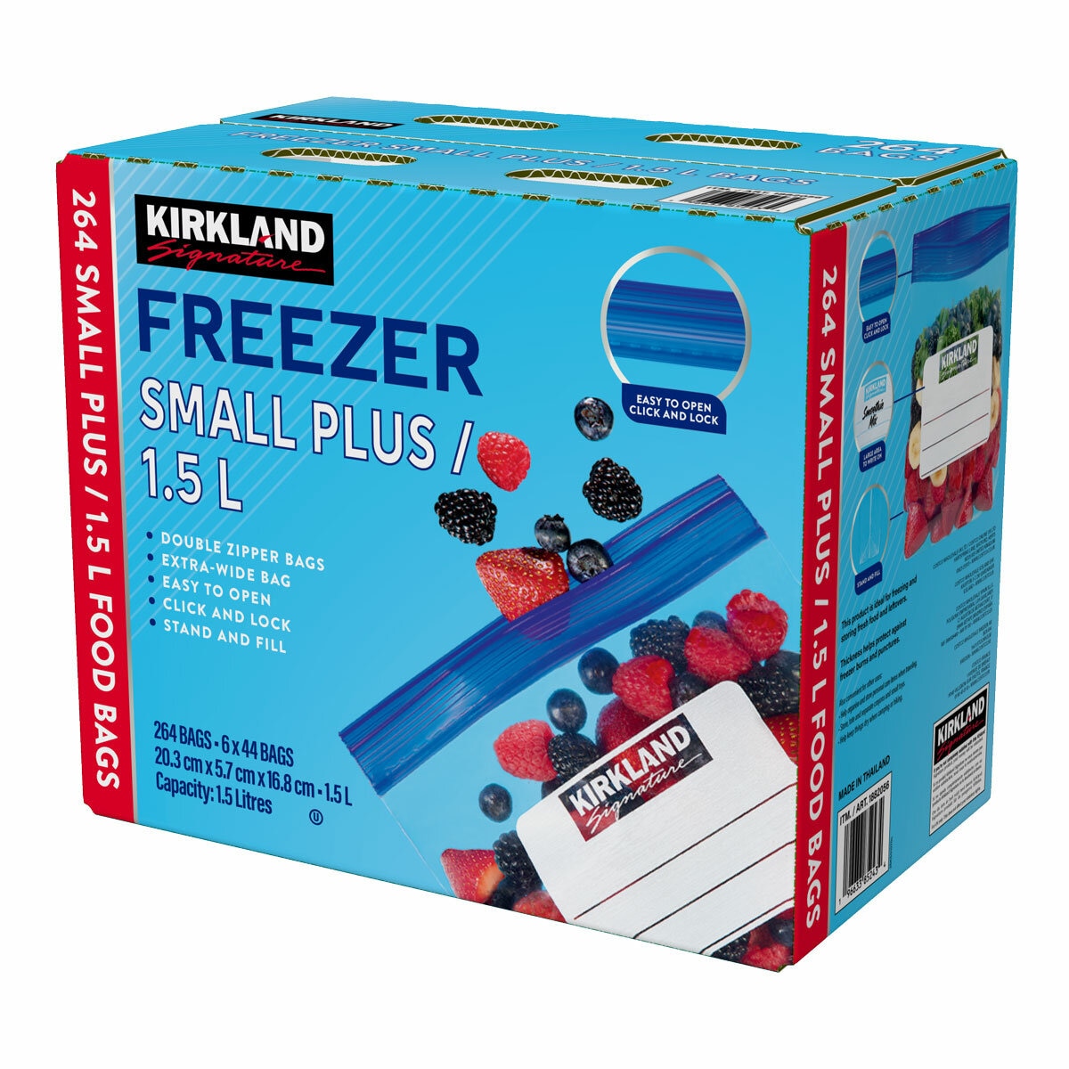 KS FREEZER SMALL PLUS / 1.5L 264 Bags Box Side Angle 2