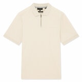 Ted Baker Men's Cyrile Zip Polo Shirt in Beige