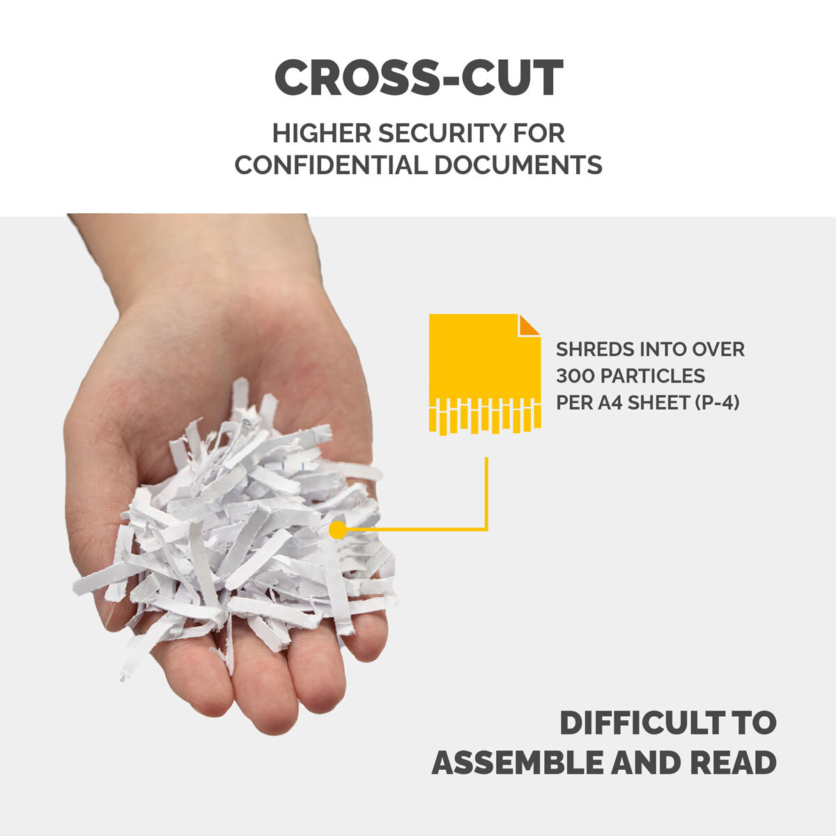 Fellowes 92Cs Cross Cut Shredder 18 Sheet Infographic Image