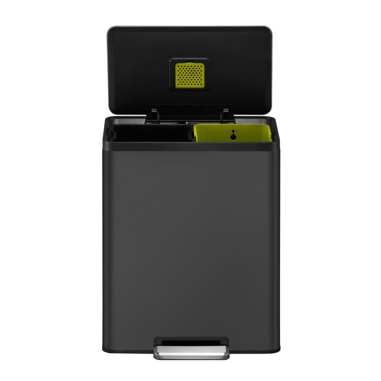 EKO Ecocasa 60L Recycling Bin in Matte Black at costco.co.uk