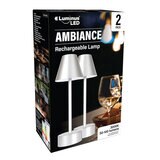 Luminus LED Rechargeable Ambiance Table Lamp Pack of 2 Packaging