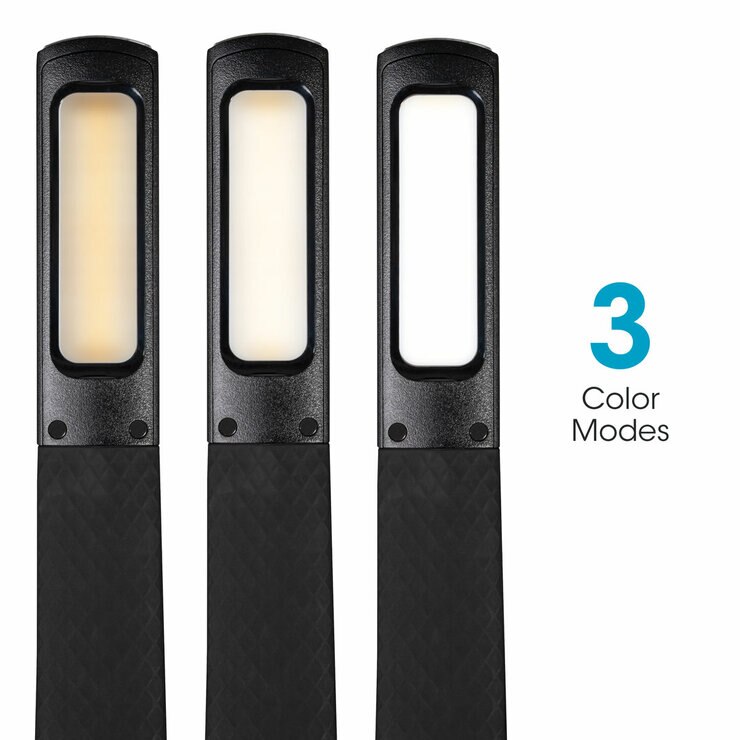 OttLite Wireless Charging LED Lamp with Colour Changing Base in Black