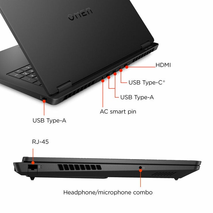 HP OMEN, AMD Ryzen AI 7, 16GB RAM, 1TB SSD, NVIDIA GeForce RTX 5060, 17.3 inch Gaming Laptop, 17-db1000na HP OMEN, AMD Ryzen AI 7, 16GB RAM, 1TB SSD, NVIDIA GeForce RTX 5060, 17.3 inch Gaming Laptop, 17-db1000na