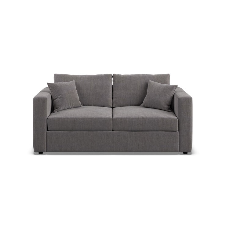 Oxford Grey Fabric Sofa Bed