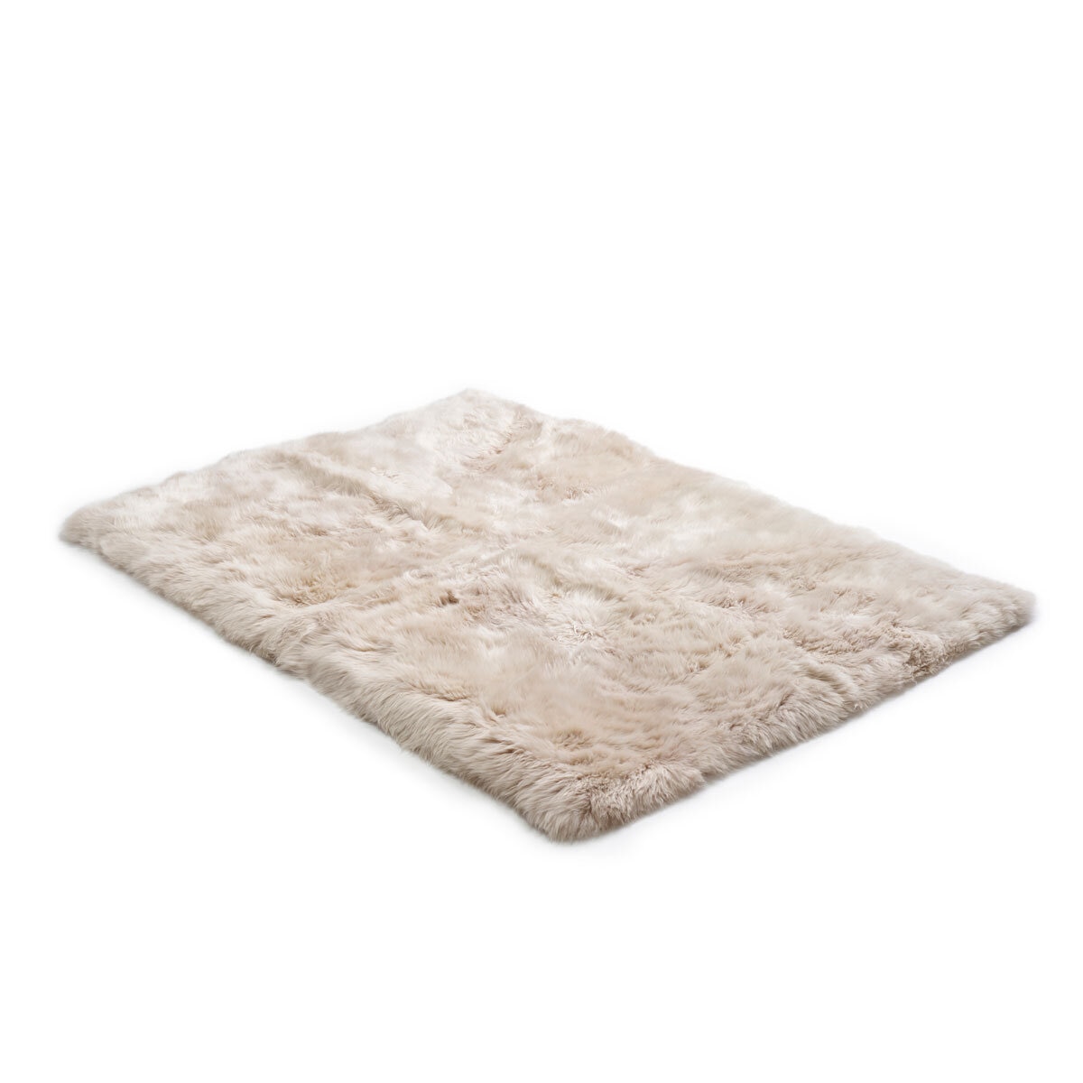 Bowron Sheepskin Area Rug 120 x 180cm in Stone