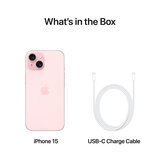 Buy Apple iPhone 15 128GB Sim Free Mobile Phone in Pink, MTP13ZD/A
