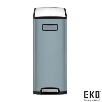 EKO Ecofly 20+20L Stainless Steel Kitchen Bin in Titanium Blue