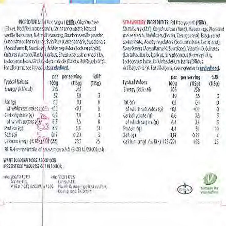 Activia 0% Fat Mixed Fruit Yogurt, 16 x 115g