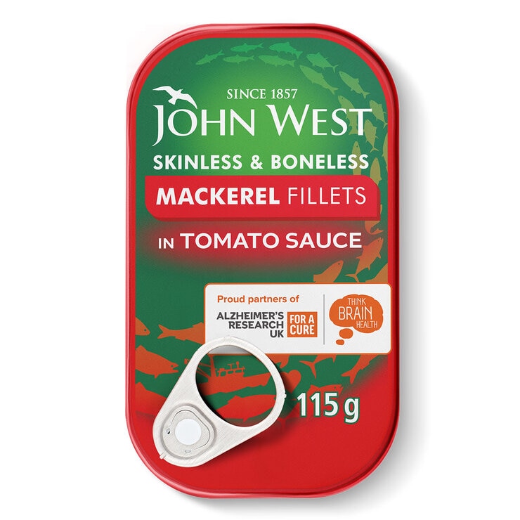 John West Mackerel Fillets in Tomato Sauce, 115g