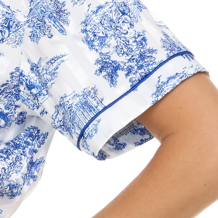 Flora Nikrooz Ladies Satin Pyjama Set in White, Small