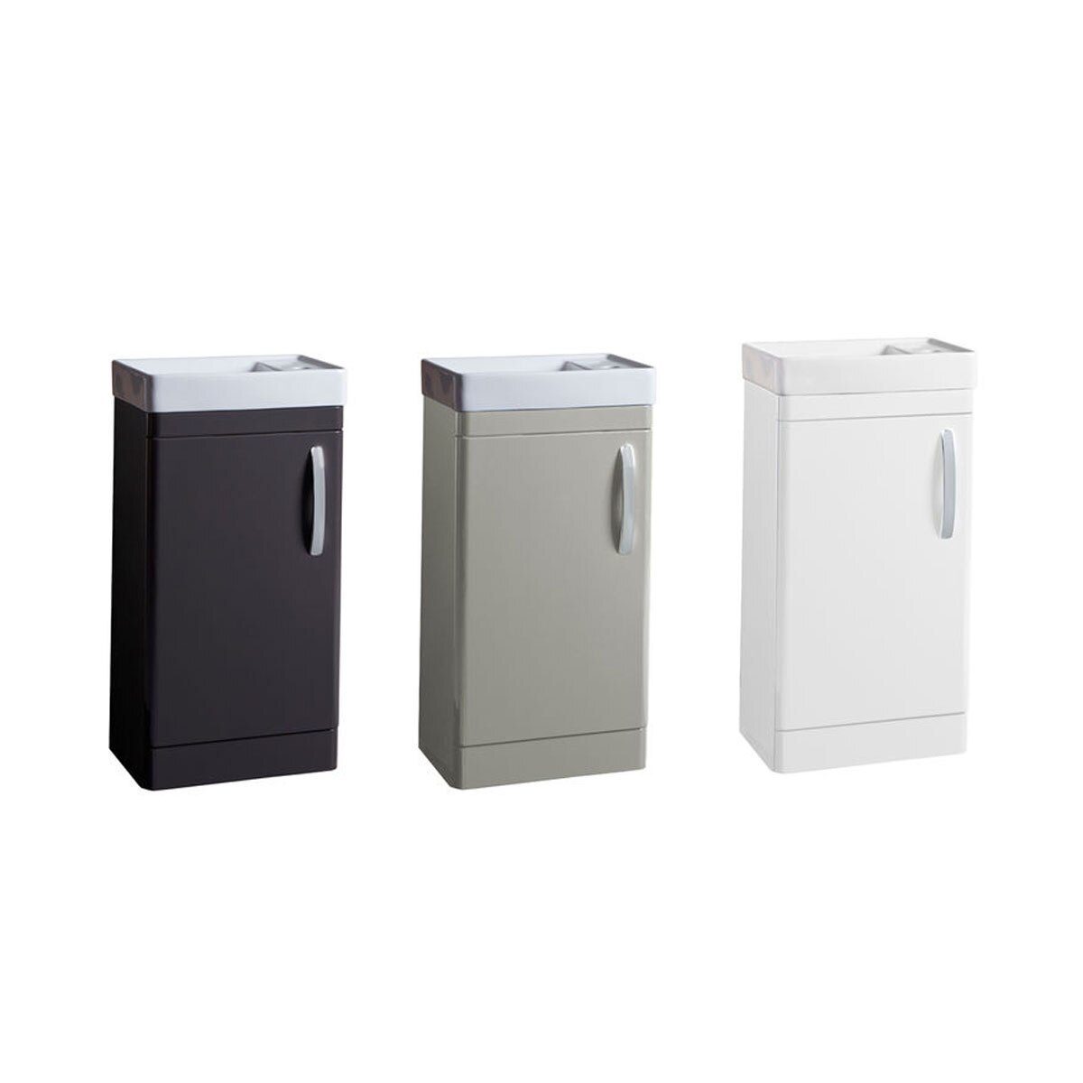 Tavistock Curve 450mm Floor Mounted Cloakroom Vanity Unit In 3 Colours Costco Uk Floor Mounted Cloakroom Vanity Unit, Tavistock Bathroom Mirror Costco
