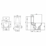 Tavistock Vesta Closed Back Toilet With Cistern And Seat Tavistock Vesta Closed Back Toilet With Cistern And Seat