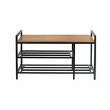 Neatfreak Wood Top Shoe Storage Bench Neatfreak Wood Top Shoe Storage Bench