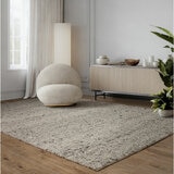 Adler Bouclé Wool Silver Rug, in 3 Sizes Adler Bouclé Wool Silver Rug, in 3 Sizes