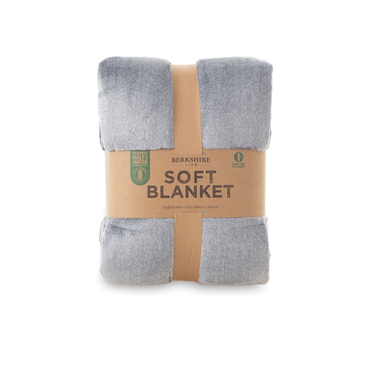 Berkshire Soft Blanket 249 x 234 cm, Grey Lake Costco UK