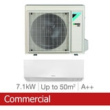 Installed Daikin Perfera 7.1kW Single Split Air Conditioning Unit for Commercial Use