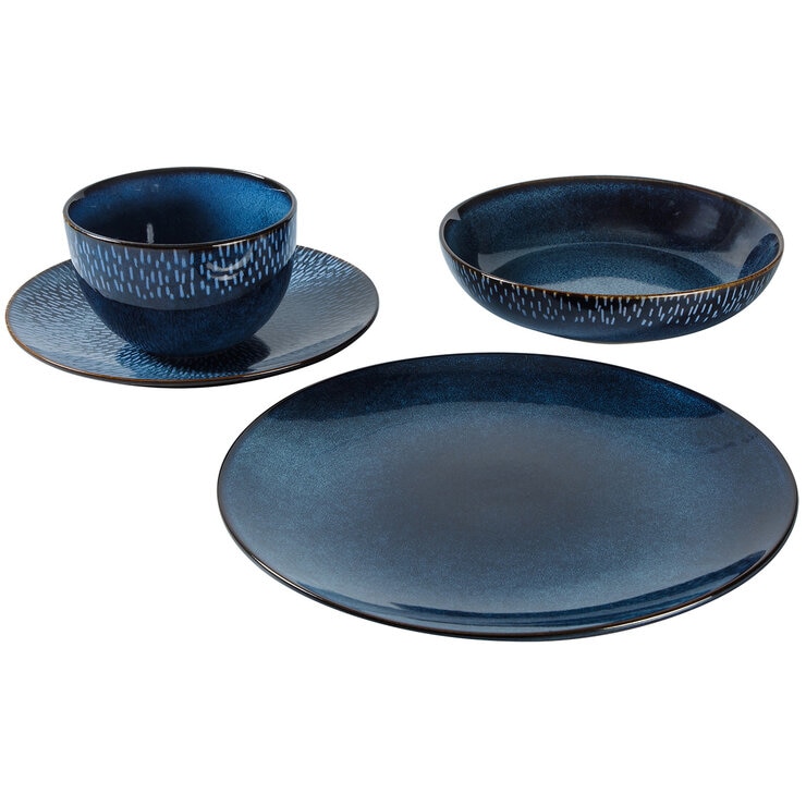 Laurie Gates Catalina Dinnerware Set, 16 Piece in 2 Colours Laurie Gates Catalina Dinnerware Set, 16 Piece in 2 Colours