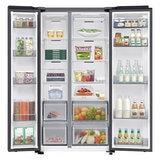 Samsung Bespoke Series 7 RS70F68QBFEU, Side by Side Fridge Freezer, B Rated in Black