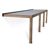 Palram Canopia Helsinki 9ft 10" x 32ft 6" (3m x 9.9m) Cedar Wood Patio Cover