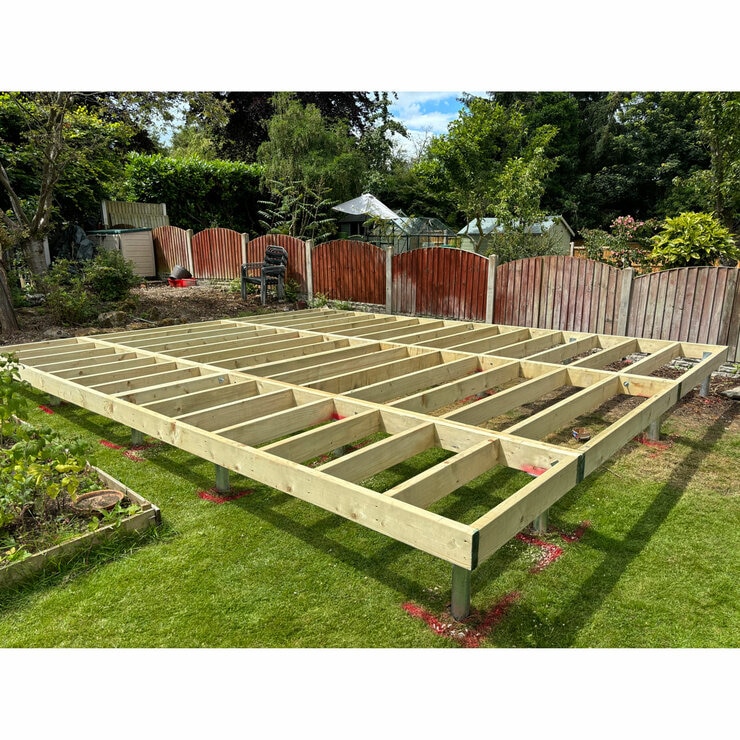 Gorilla Base Pro F Installation for Shire Whinfell 44mm Log Cabin 20 x 10ft (6 x 3m)