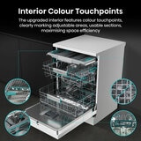 Hisense HS673A90WUK, 16 Place Settings Dishwasher, A Rated in White