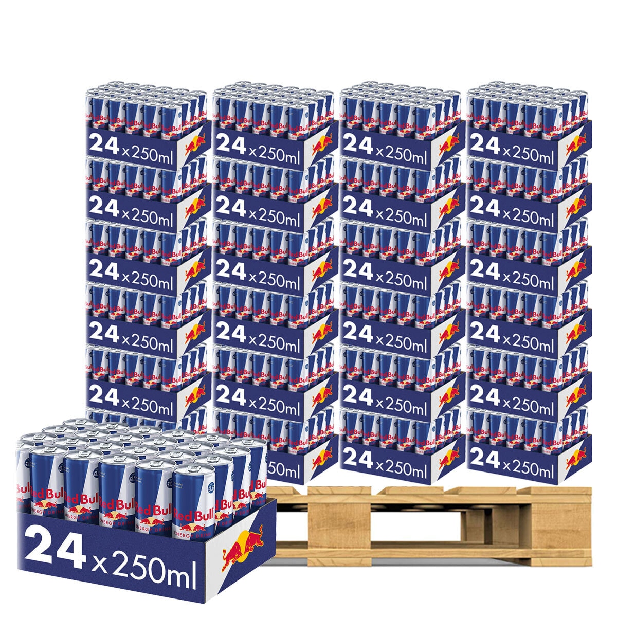 Red Bull PMP £1.55, 24 x 250ml, 128 Units
