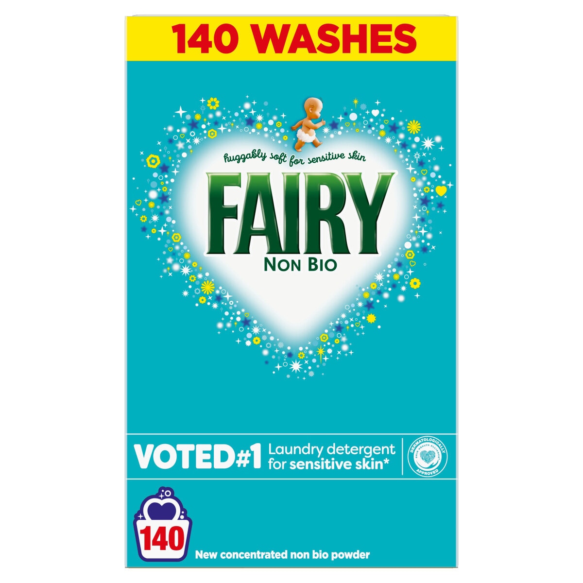 Fairy Non Bio Powder, 140 Wash