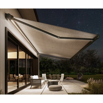 Olympus LED Awnings Hera Outdoor Patio Awning up to 3m Projection, Fully Installed Olympus LED Awnings Hera Outdoor Patio Awning up to 3m Projection, Fully Installed