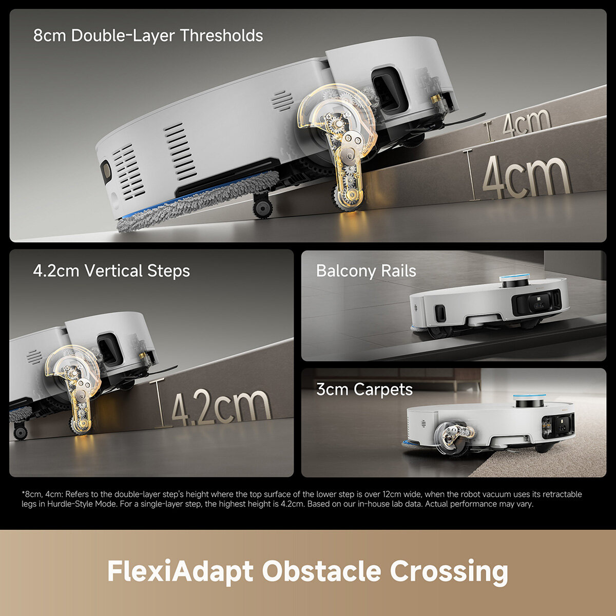 Lifestyle image showing flexiAdapt obstacle crossing Lifestyle image showing flexiAdapt obstacle crossing