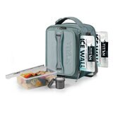 Titan Expandable Lunchbox with Ice Walls in Grey
