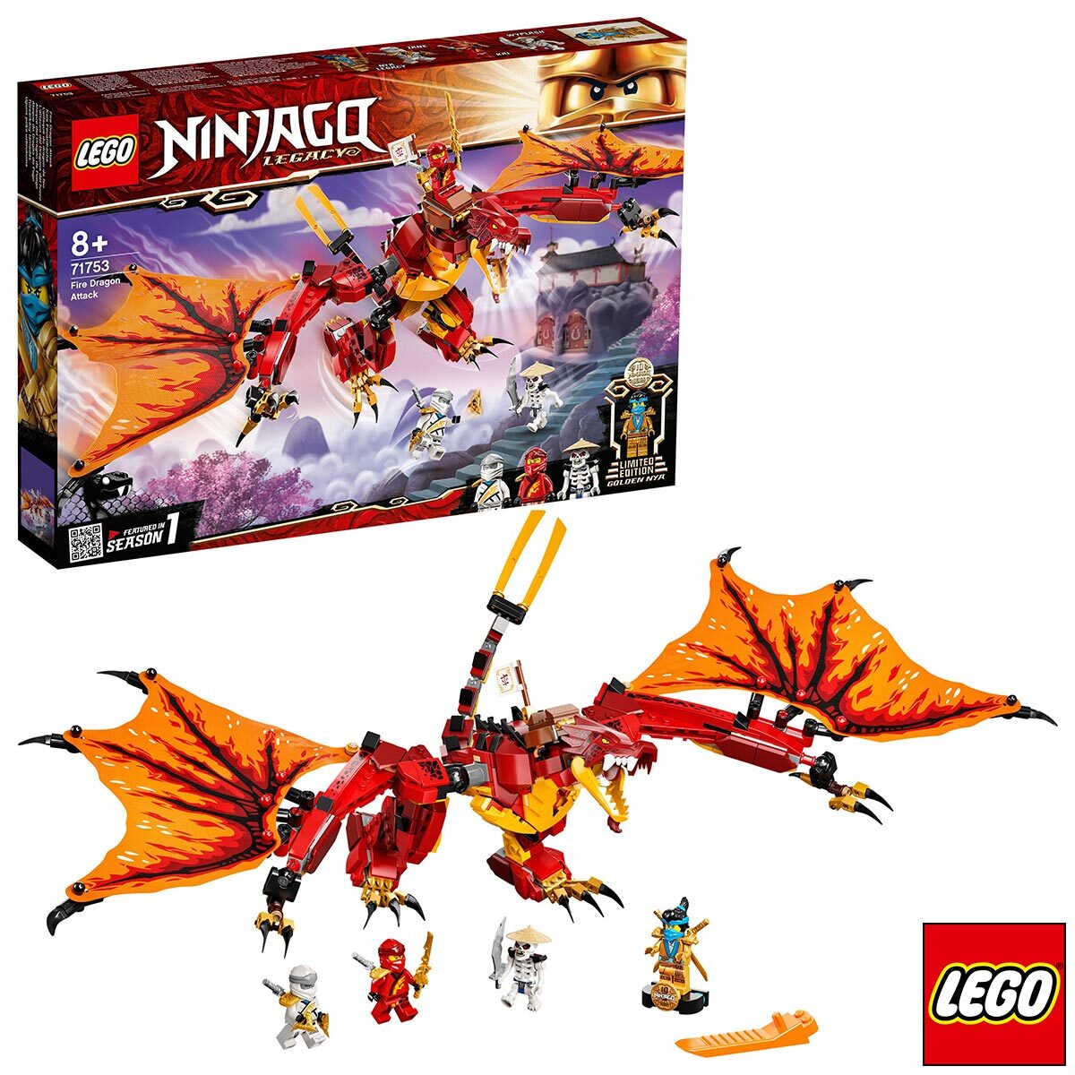 Buy LEGO Ninjago Fire Dragon Attack Image at costco.co.uk
