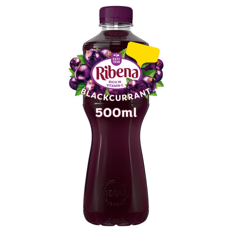 Ribena Blackcurrant PMP, 12 x 500ml