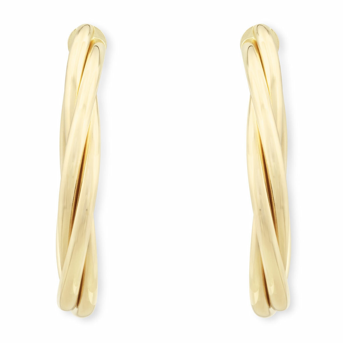 14ct Yellow Gold Twist Stud Earrings