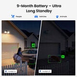Reolink 2K 4MP 150° Solar Ease Battery WIFI Floodlight Security Camera with Colour Night Vision - 2 Pack Reolink 2K 4MP 150° Solar Ease Battery WIFI Floodlight Security Camera with Colour Night Vision - 2 Pack