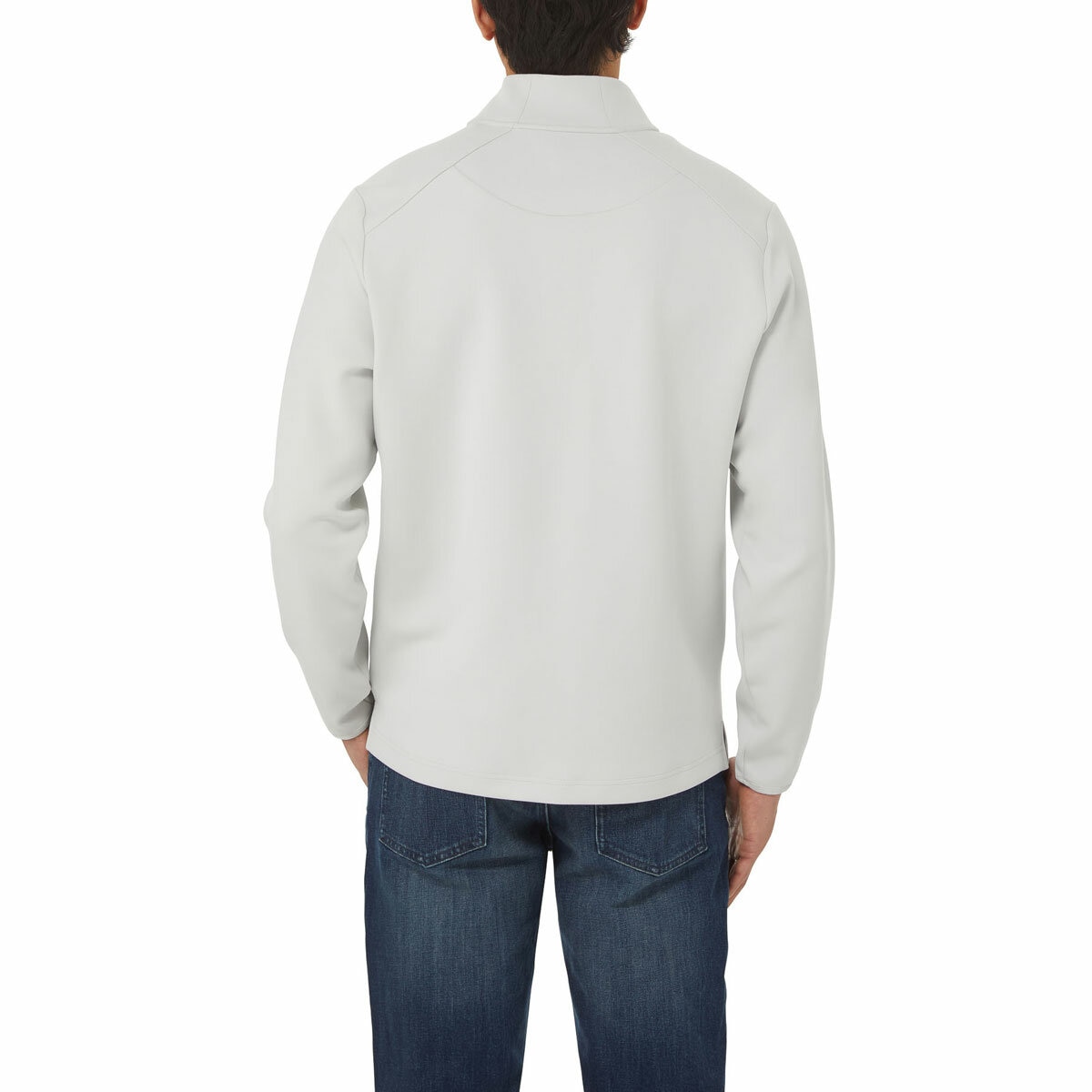 Kirkland Signature Men's 1/2 Zip Sweater in Grey