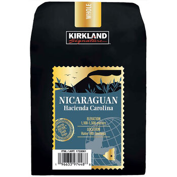 Kirkland Signature Nicaraguan Whole Bean Coffee, 907g