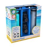 Turquoise and grey bottles
