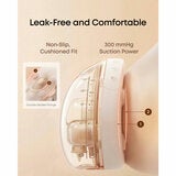 Lifestyle image showing non slip cusioned fit with 300nnHg suction power Lifestyle image showing non slip cusioned fit with 300nnHg suction power