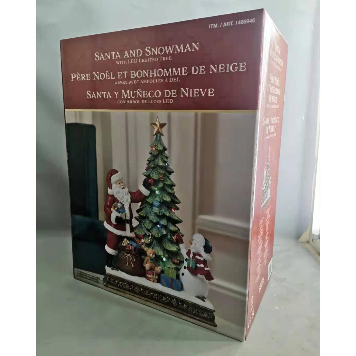 Buy Santa & Snowman w/ Tree Box Image at Costco.co.uk