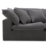 Aiden & Ivy Serene Modular Sofa in Dark Grey