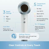 Dreame Glint Hair Dryer in White Dreame Glint Hair Dryer in White