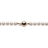 5mm-8mm Freshwater White Pearl Graduated Necklace, 18ct Yellow Gold