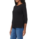 Kirkland Signature Ladies Boatneck Tee in Black