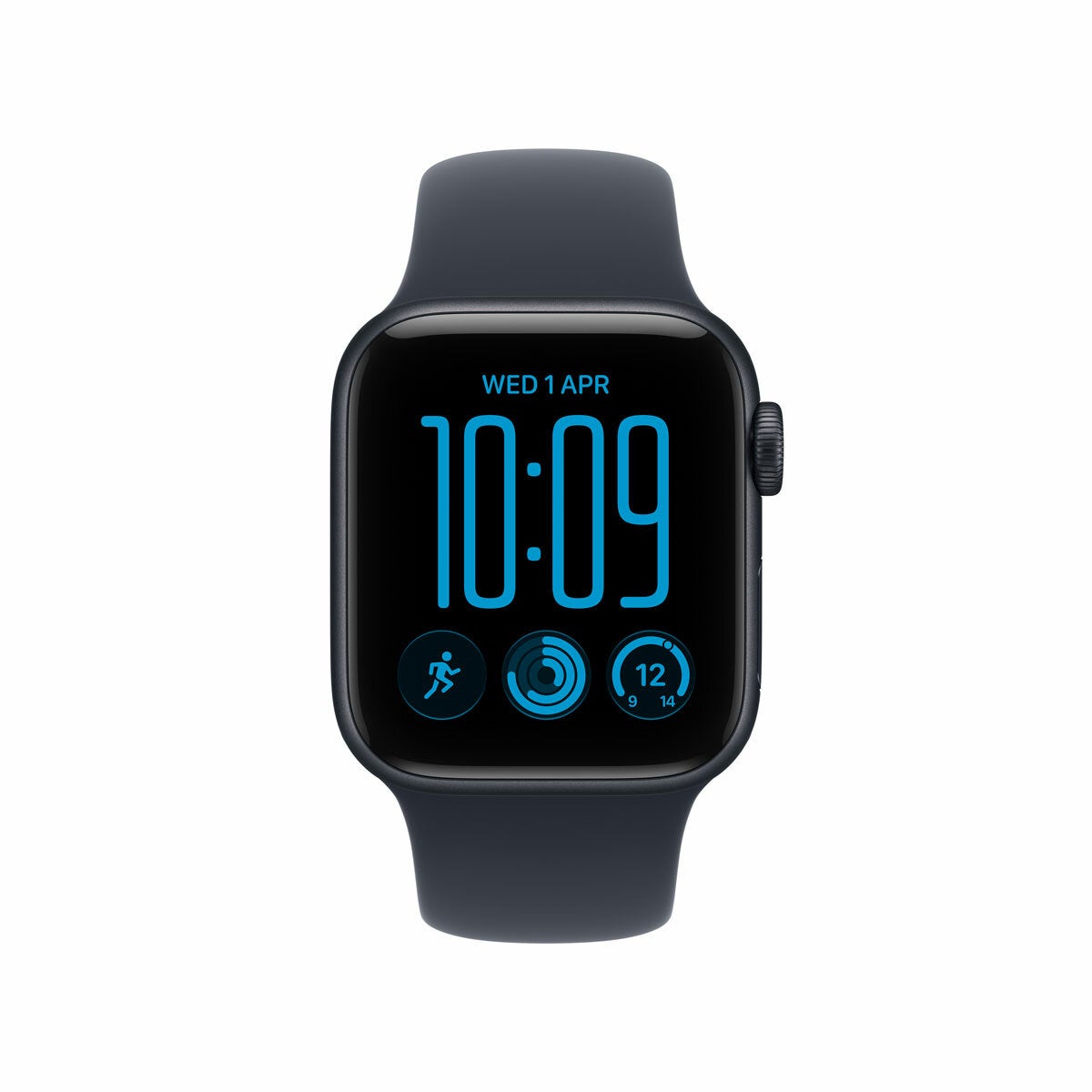 Buy Apple Watch SE 3 GPS, 40mm Midnight Aluminium Case with Navy Blue Spot Band S/M, MJKY4MP/A at costco.co.uk