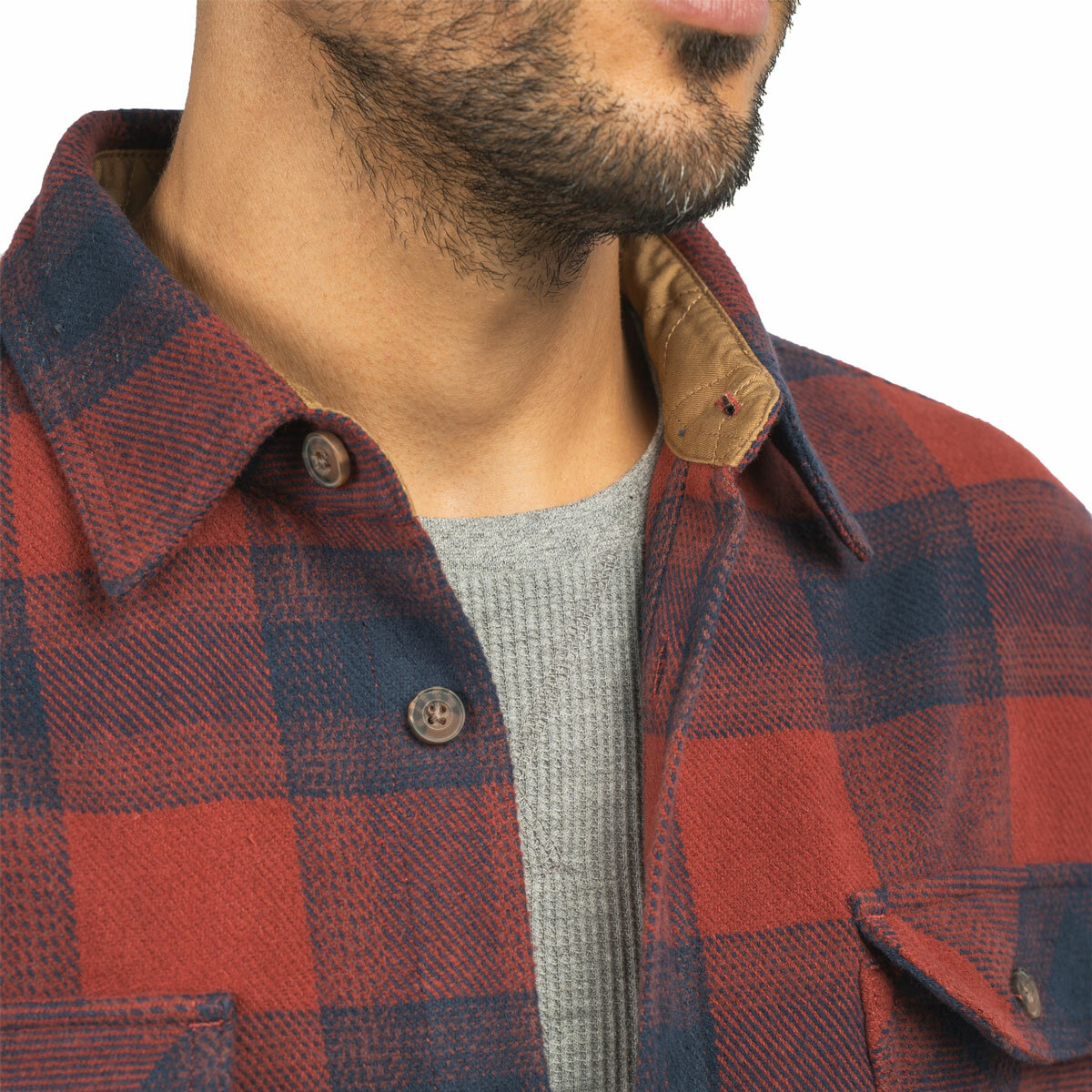 Jachs Mens Flannel Shirt & Thermal 2 Pack in Red Jachs Mens Flannel Shirt & Thermal 2 Pack in Red