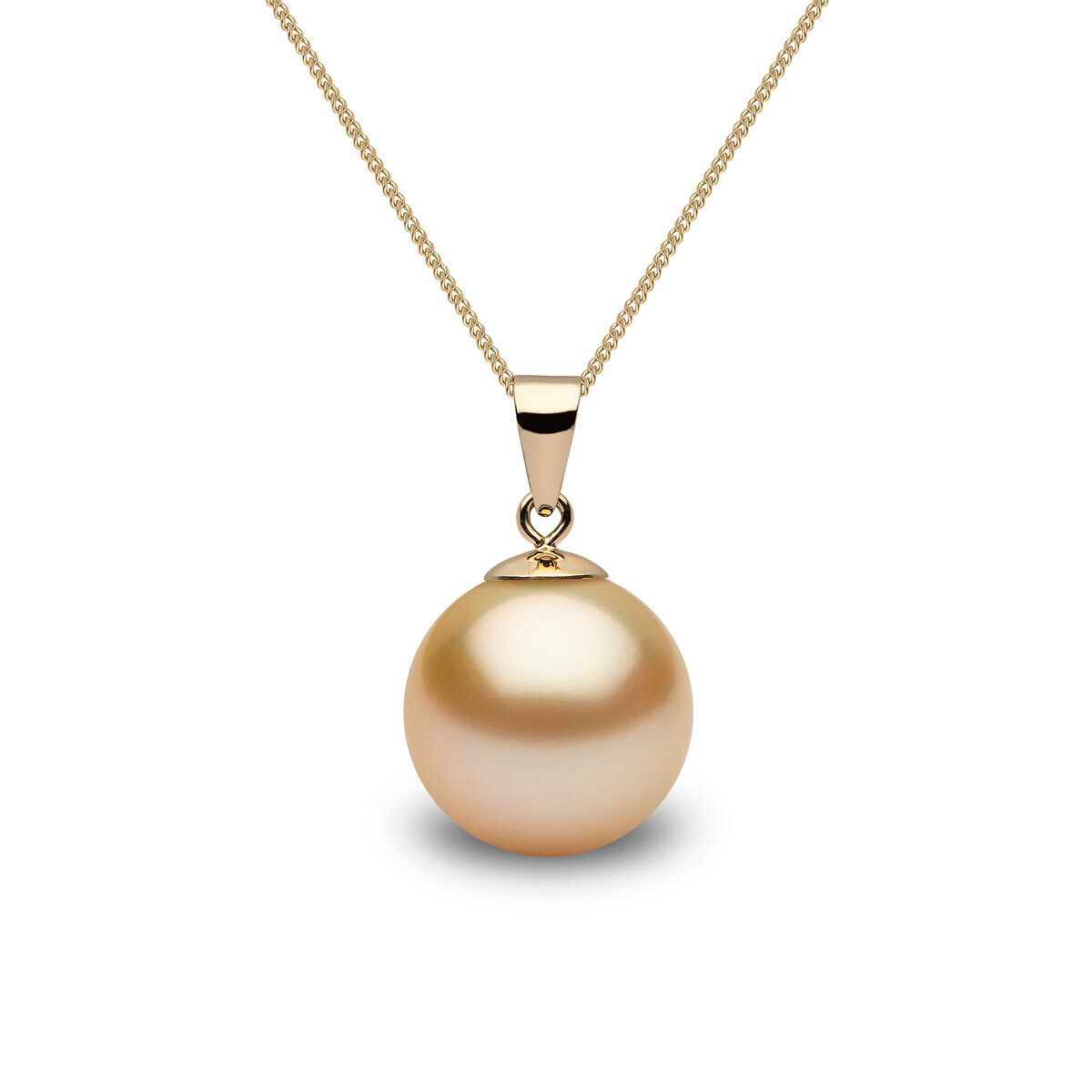 Gold South Sea Pendant, 18 ct Yellow Gold