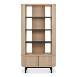 Bentley Designs Vega Scandi Light Oak Open Display Bookcase